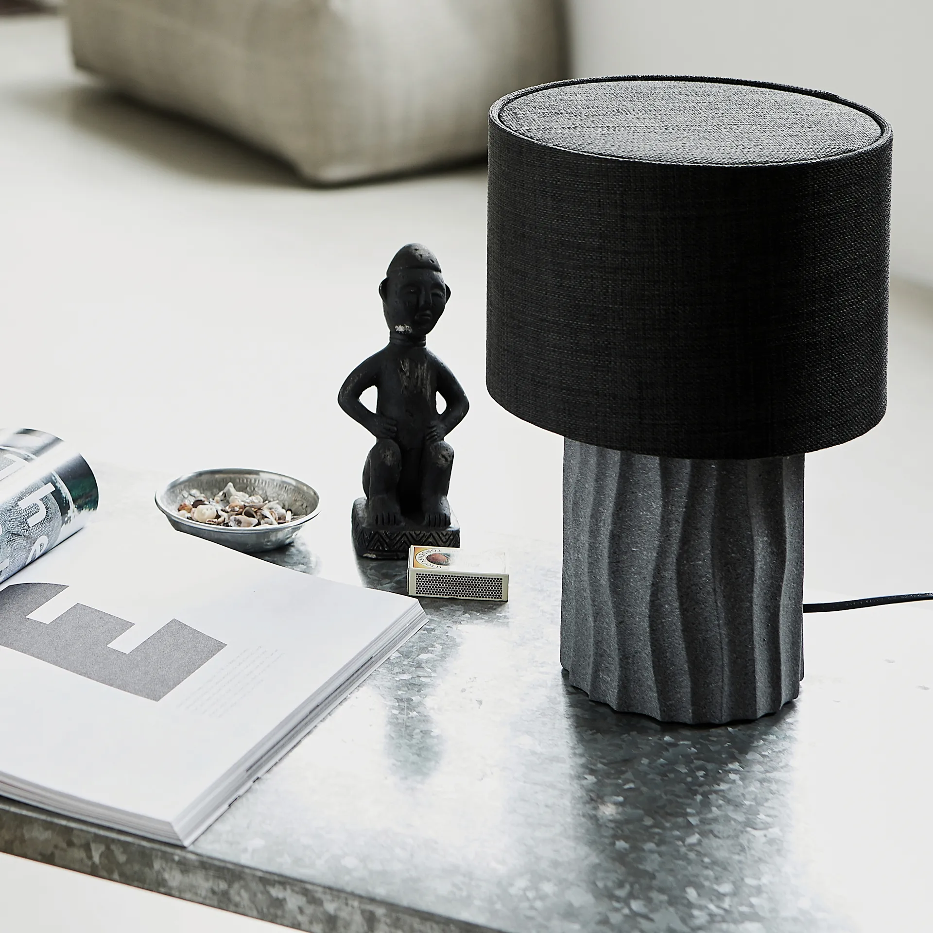 Bora table lamp 32 cm, grey House Doctor