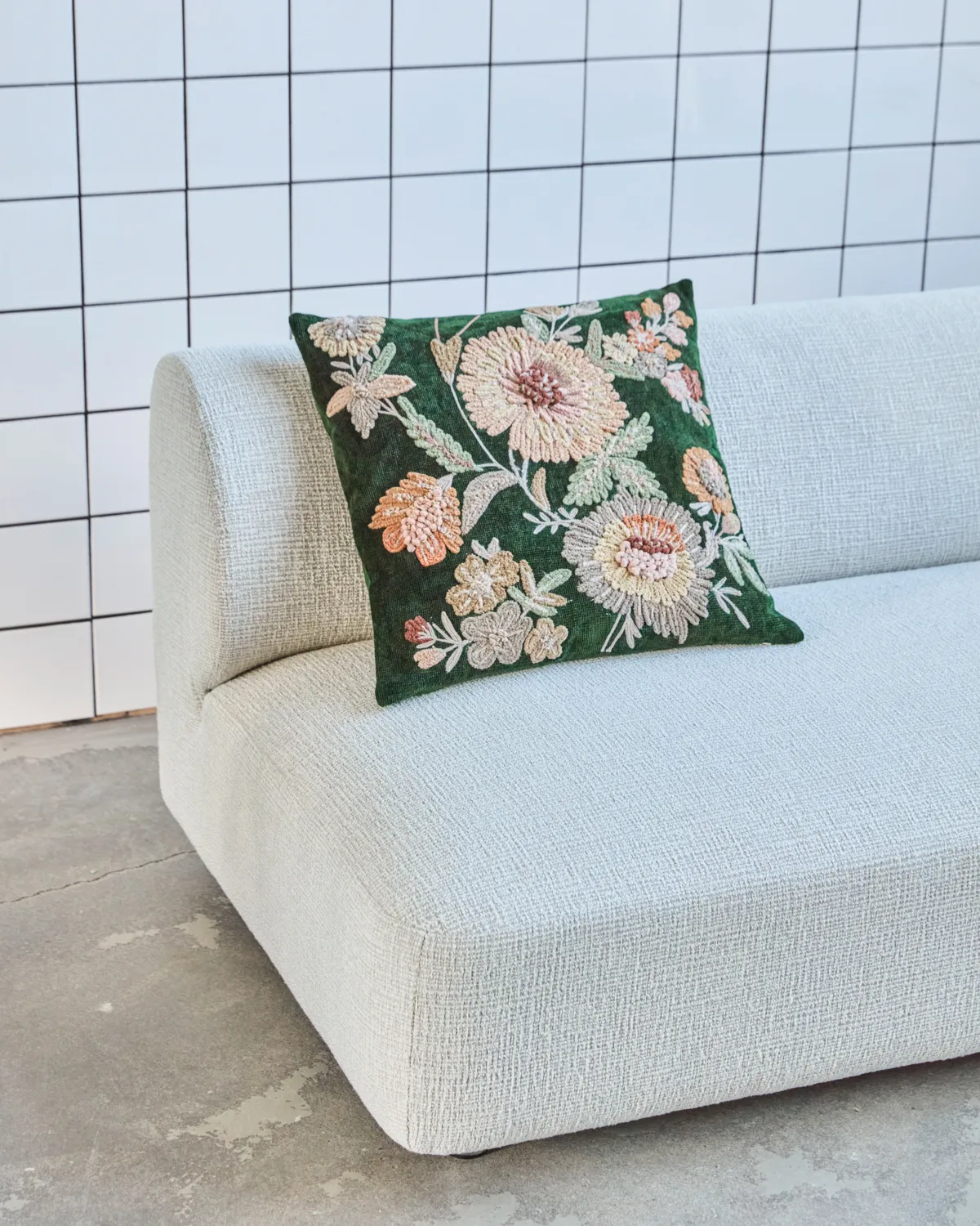 Bota cushion cover, Green-pink, 50x50 cm House Doctor