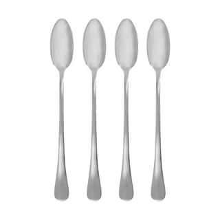House Doctor Brush long spoon 4-pack Silver finish
