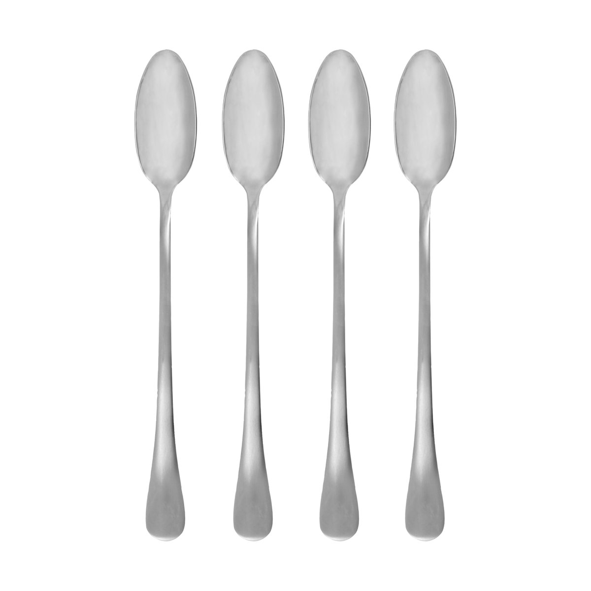 House Doctor Brush long spoon 4-pack Silver finish