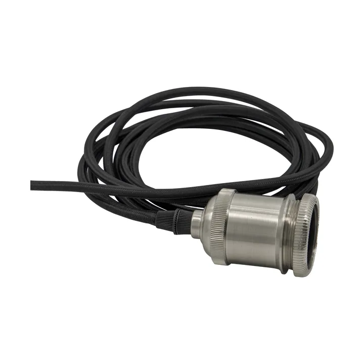 Cable with E27 socket - Silver finish - House Doctor