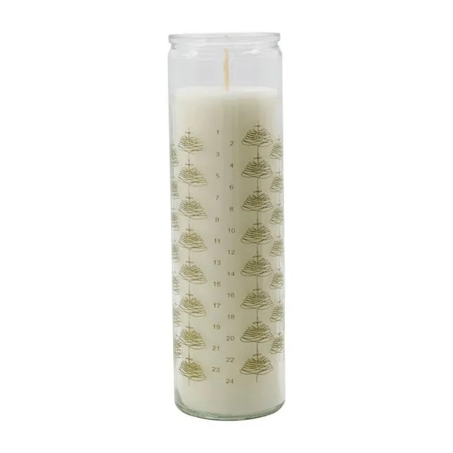 Calendar candle in glass, Gold House Doctor