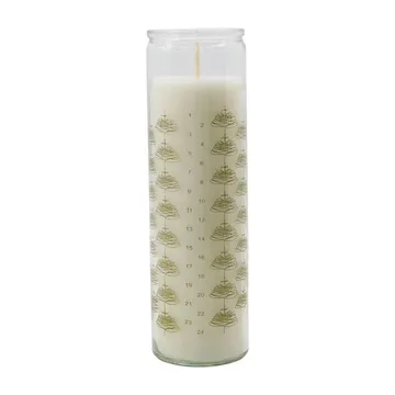 Calendar candle in glass - Gold - House Doctor