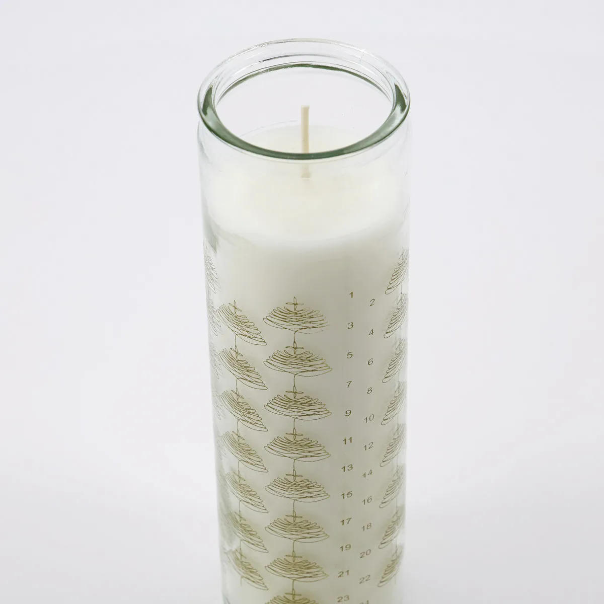 Calendar candle in glass, Gold House Doctor