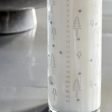 Calendar candle in glass - Silver - House Doctor