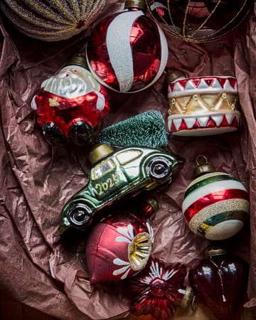 Car Christmas ornament - Green-gold - House Doctor