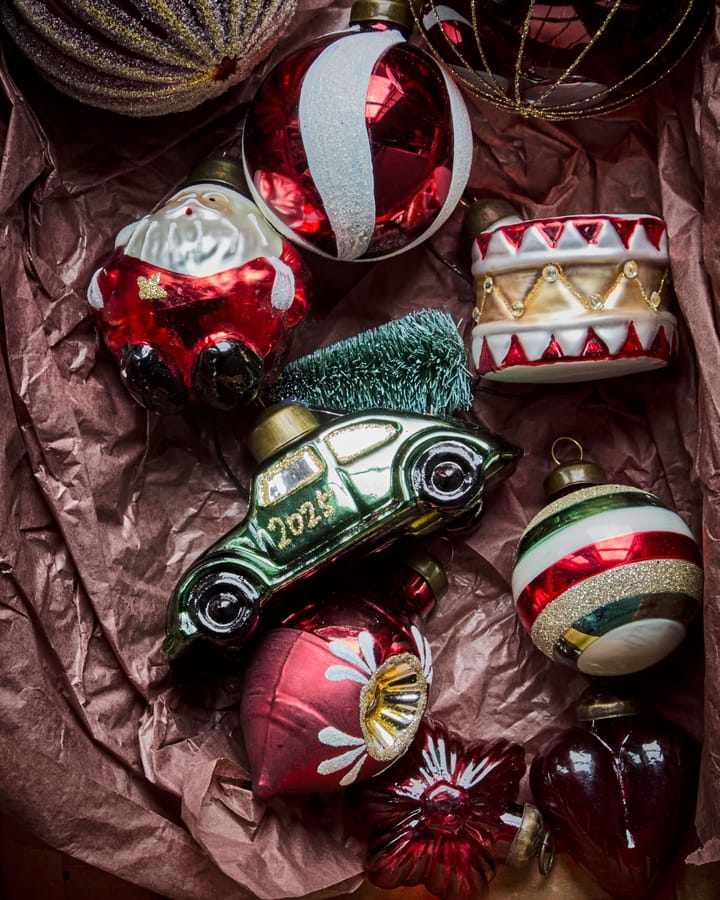 Car Christmas ornament, Green-gold House Doctor