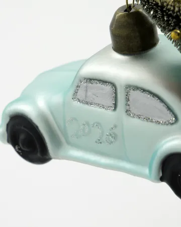 Car Christmas ornament - Light blue, 2026 - House Doctor