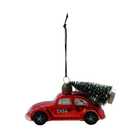 House Doctor Car Christmas ornament Red