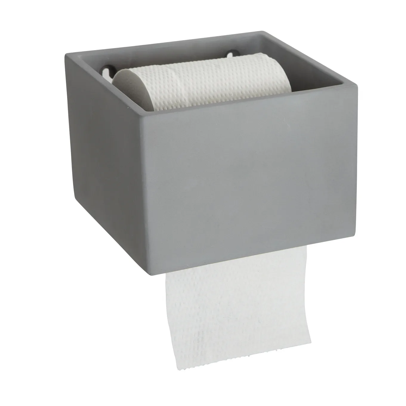 Cement toilet roll holder, concrete House Doctor