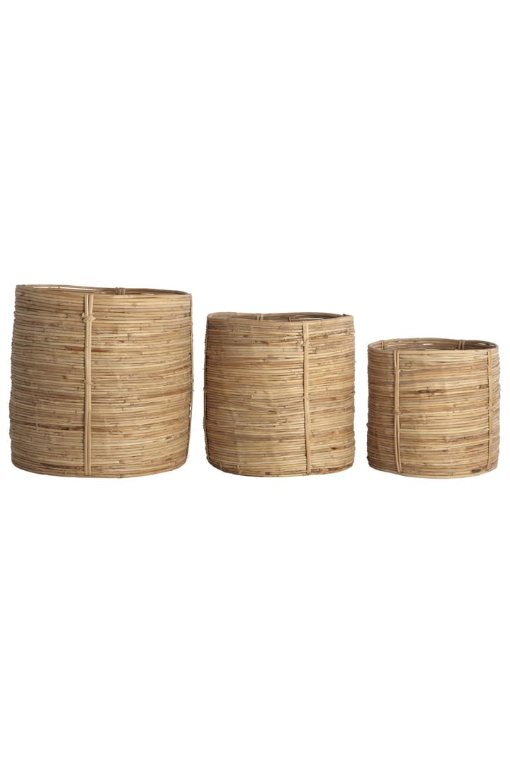 Chaka storage basket 3-pack - Rattan-bamboo - House Doctor