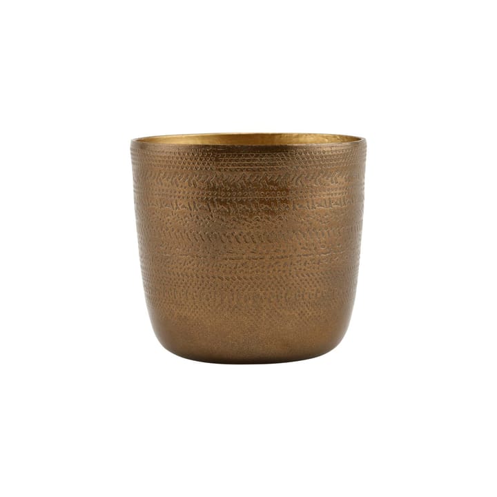 Chappra flower pot Ø9.5 cm - antique brass - House Doctor