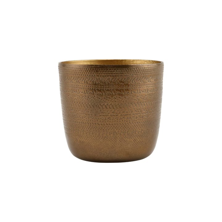 Chappra flower pot Ø9.5 cm, antique brass House Doctor