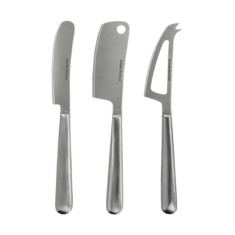 Cheese knives 3 pieces, Silver House Doctor