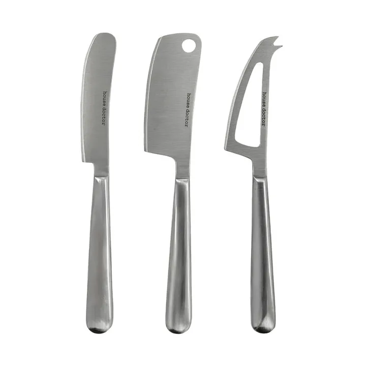 Cheese knives 3 pieces - Silver - House Doctor