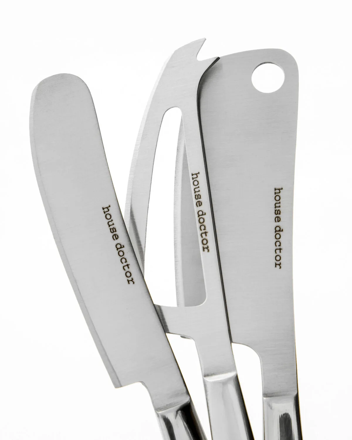 Cheese knives 3 pieces, Silver House Doctor