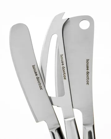 Cheese knives 3 pieces - Silver - House Doctor