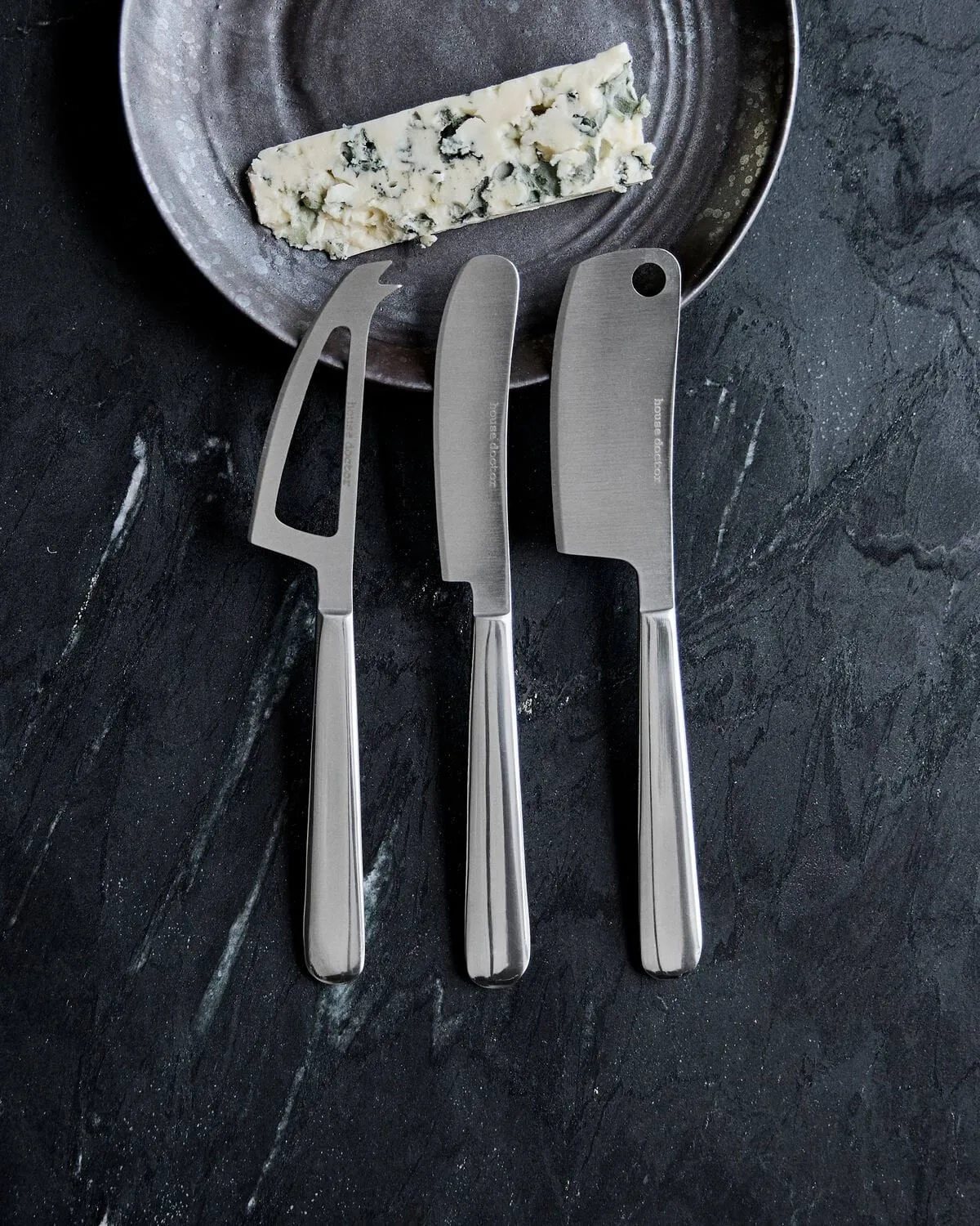 Cheese knives 3 pieces, Silver House Doctor