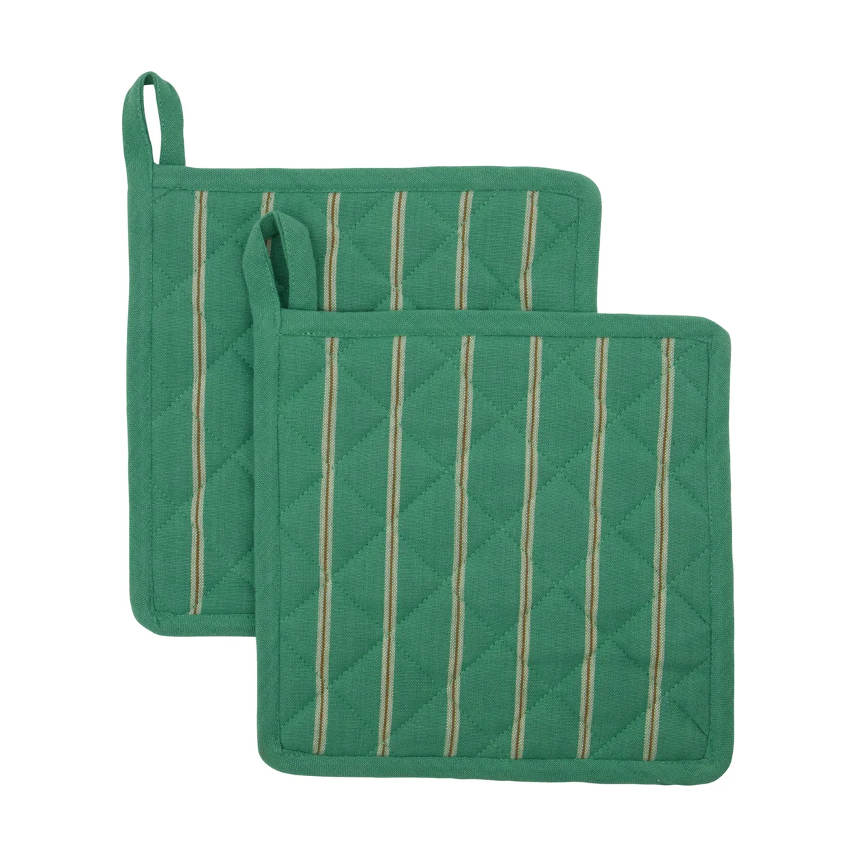 House Doctor Chef pot holder 22x22 cm 2-pack Green | Scandinavian Design | Oven mitts, gloves & pot holders | Green