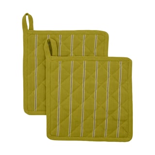 House Doctor Chef pot holder 22x22 cm 2-pack Mustard yellow