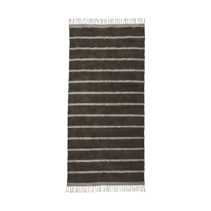 Chen rug 90x200 cm - Dark brown - House Doctor