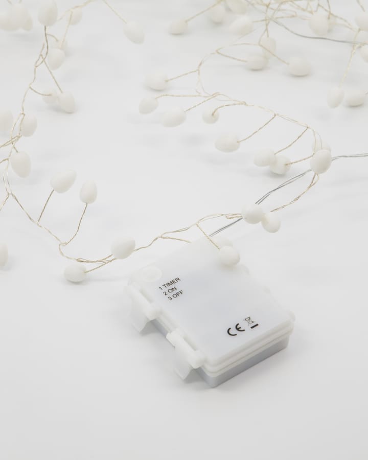 Cher light string 250 cm, White-silver House Doctor