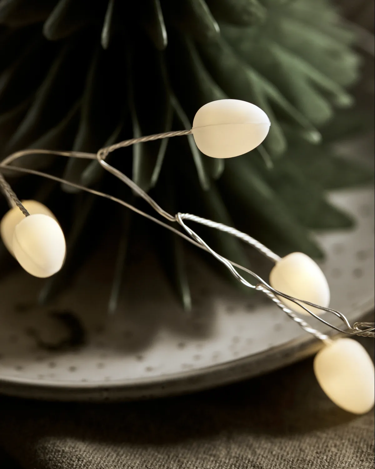 Cher light string 250 cm, White-silver House Doctor