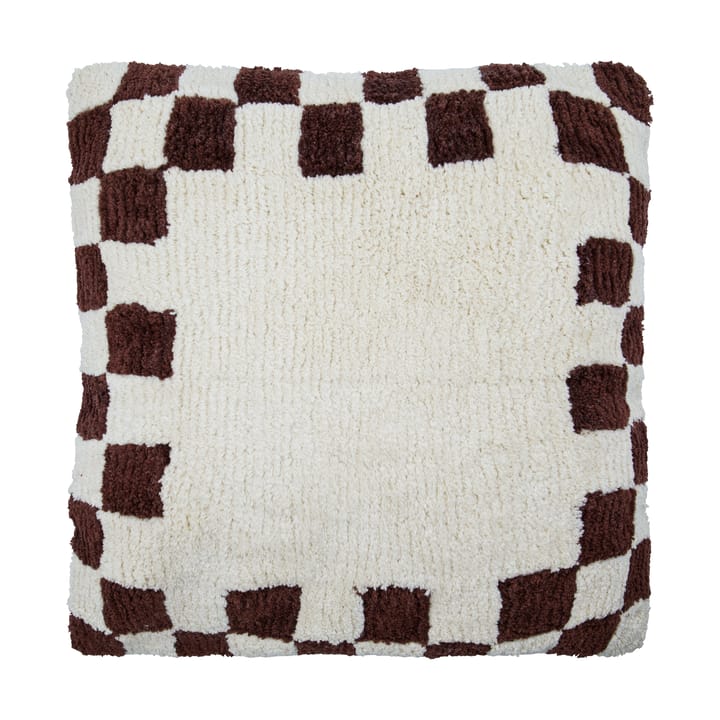 Chess cushion cover - Brown-off-White, 50x50 cm - House Doctor