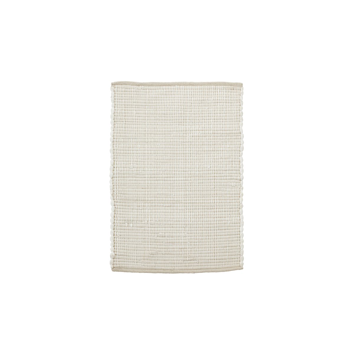 House Doctor Chindi rug 60x90 cm White | Scandinavian Design | Woven cotton rugs | White
