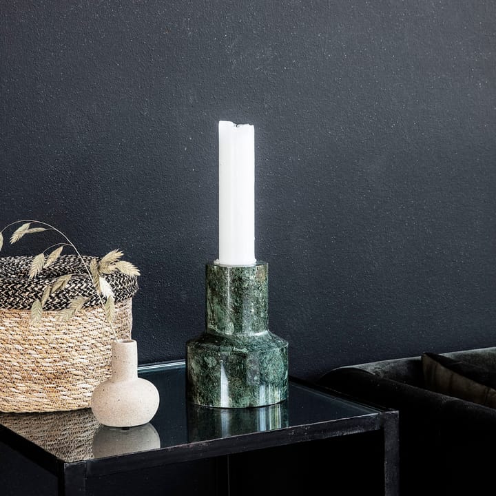 Chunk candle sticks - Green marble - House Doctor