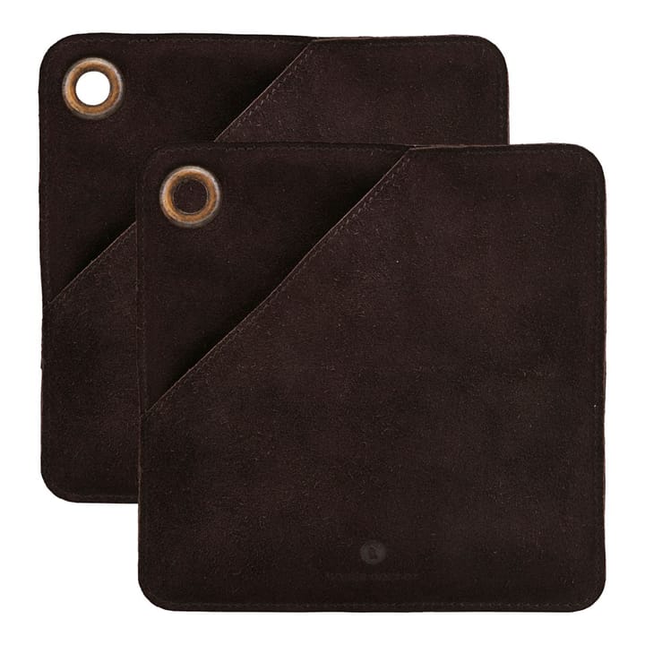 Circle oven mitt 2-pack, Brown House Doctor
