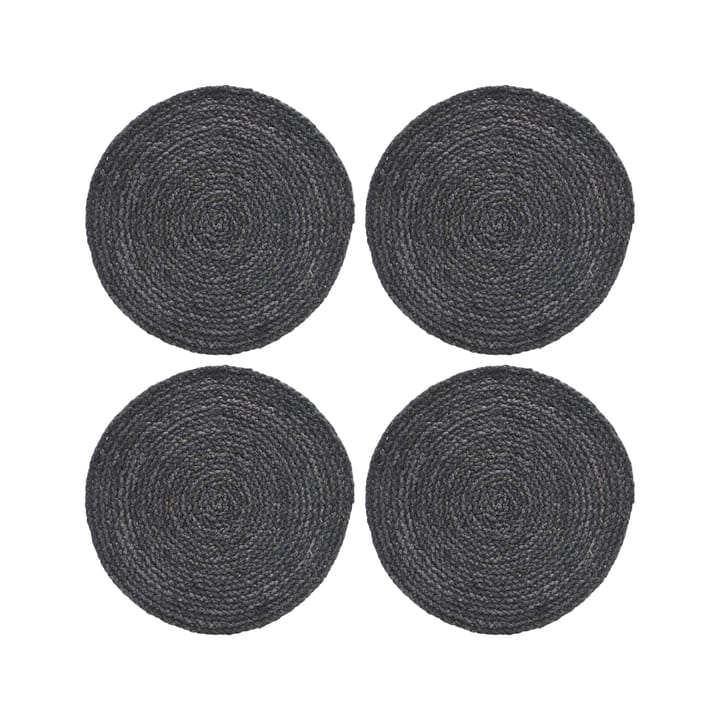 Circle placemat  grass 4-pack - grey-blue - House Doctor