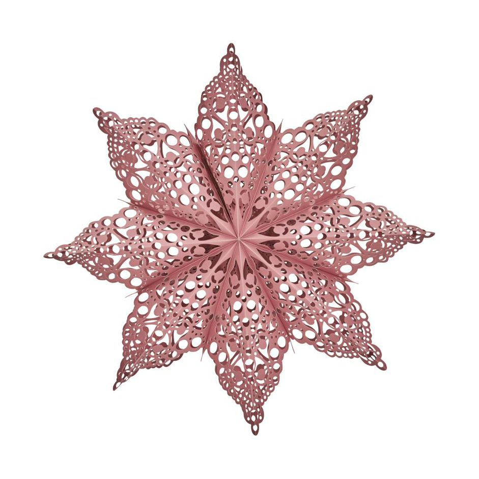 House Doctor Clip Christmas star o60 cm Dusty rose | Scandinavian Design | Pink