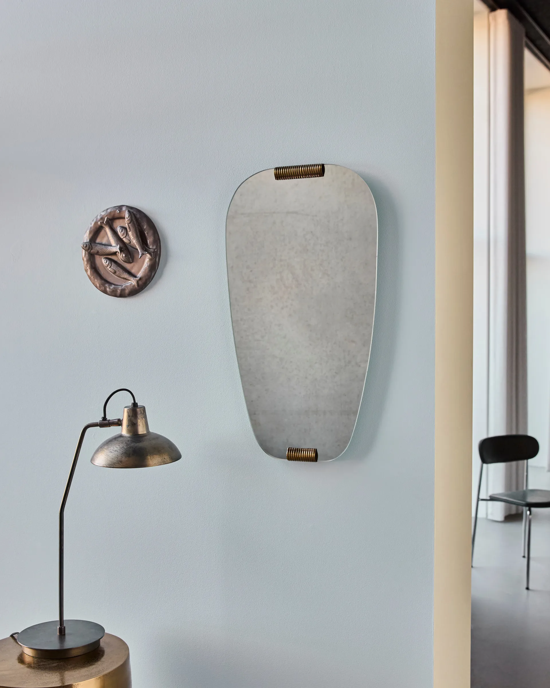 Clips mirror 32x58 cm, Golden House Doctor