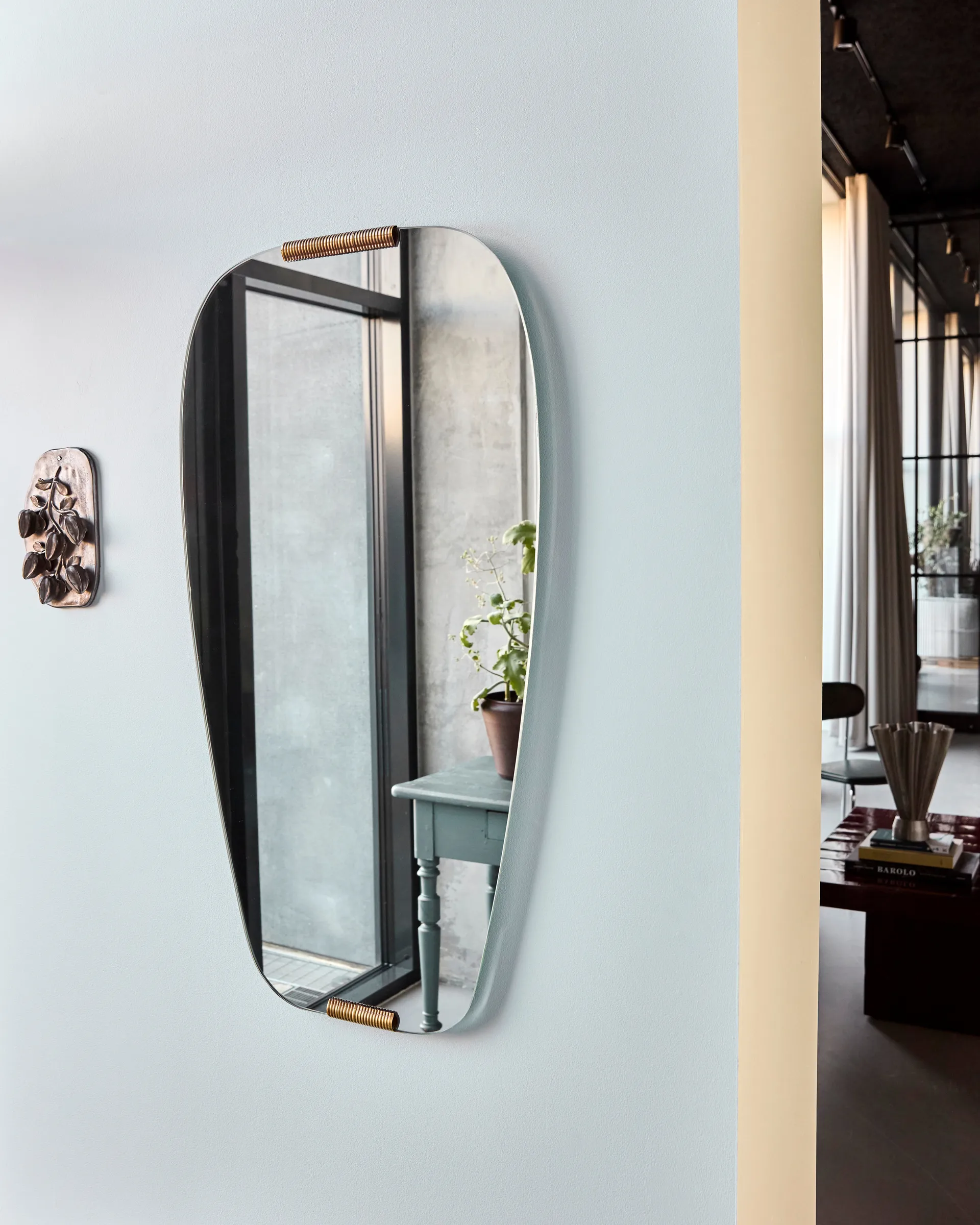 Clips mirror 54.5x100 cm, Golden House Doctor