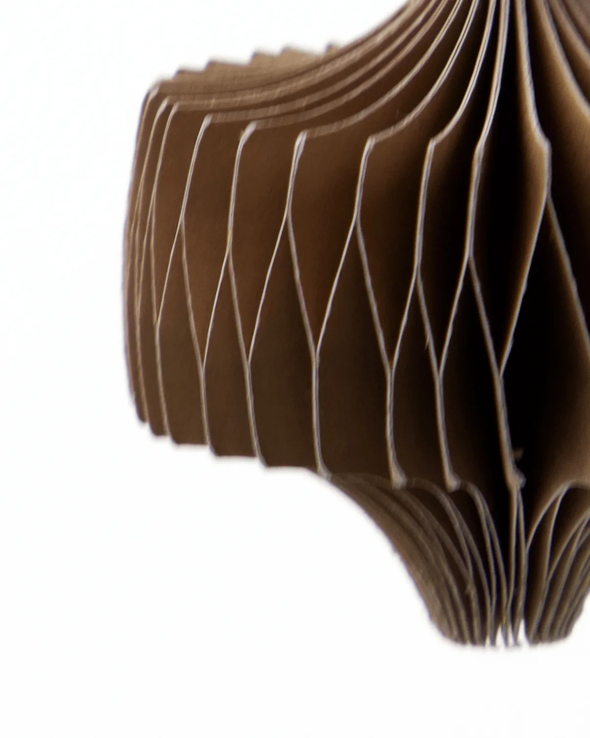 Comb Christmas hanging ornaments, set of 6, Light brown House Doctor