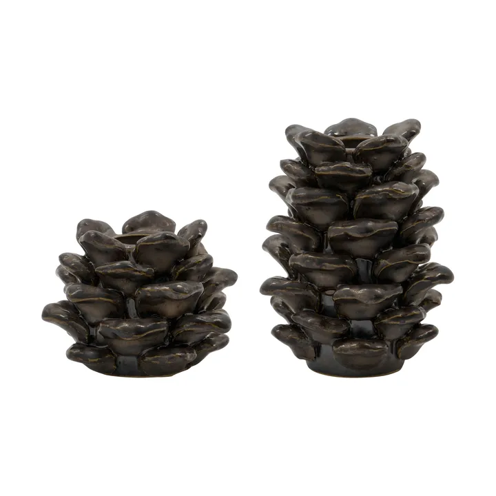 Cone candleholder 2 pieces - Antique metallic - House Doctor