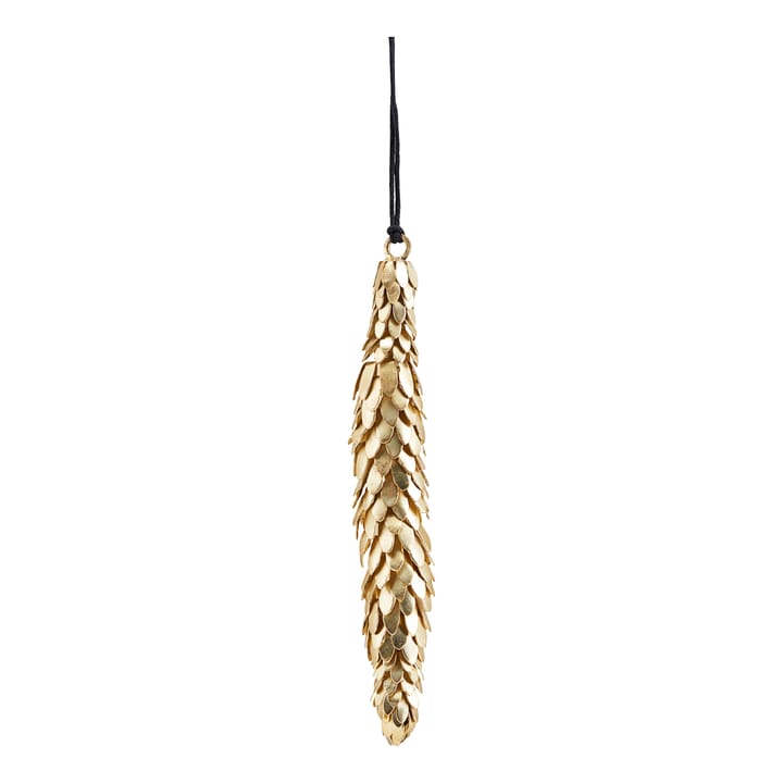 Cone Christmas decoration 14 cm - Brass - House Doctor