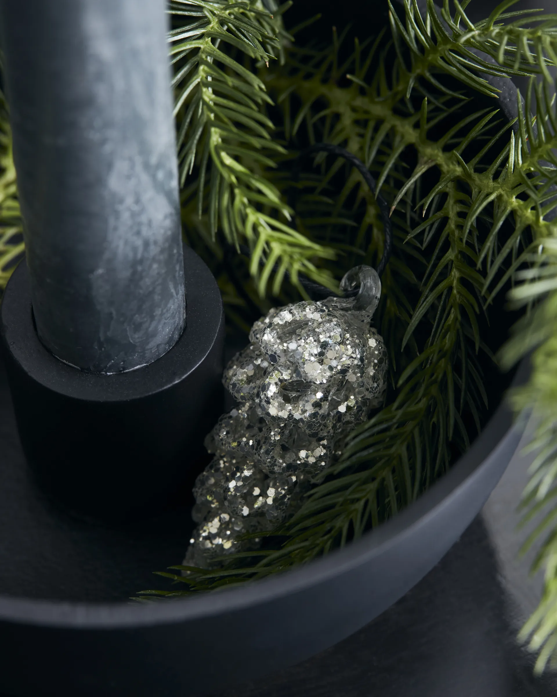 Cone Christmas decoration 5.5 cm 6-pack, Silver House Doctor