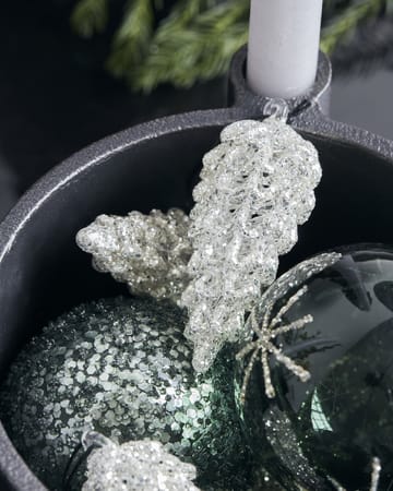 Cone Christmas decoration 9 cm 6-pack - Silver - House Doctor