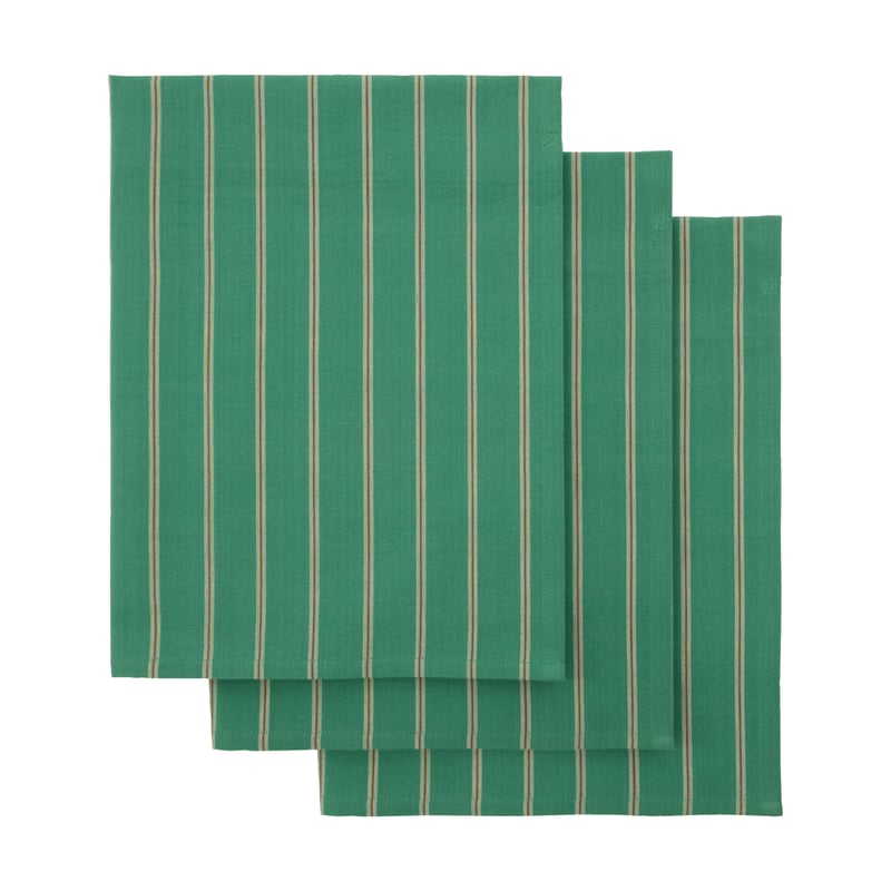 House Doctor Cook kitchen towel 55x75 cm 3-pack Green