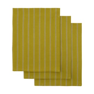 House Doctor Cook kitchen towel 55x75 cm 3-pack Mustard yellow