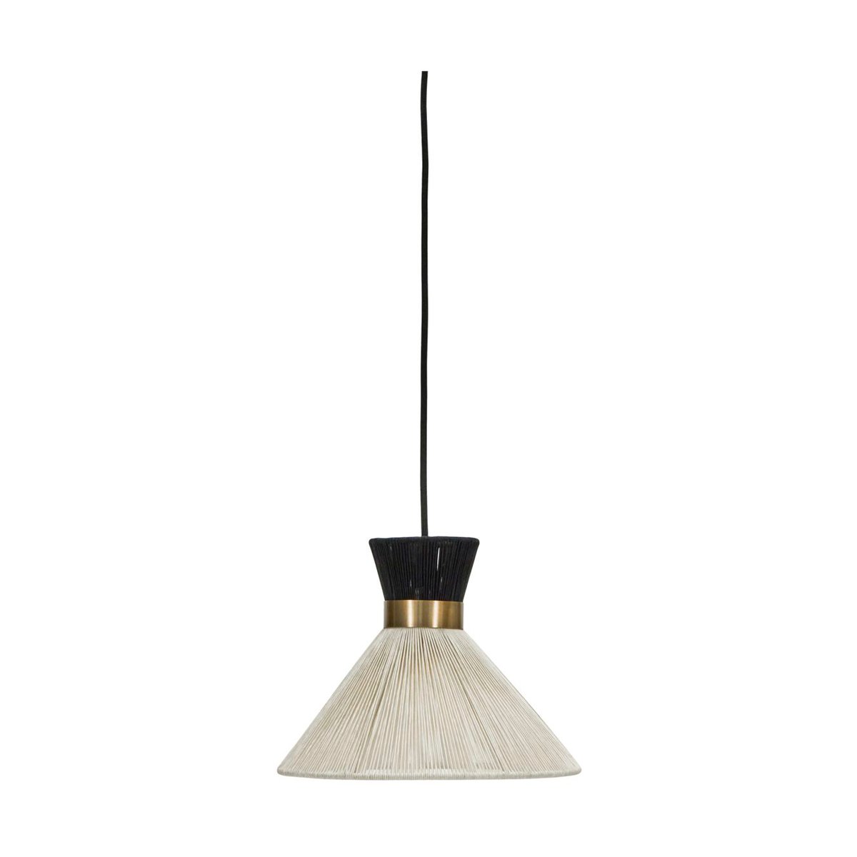 House Doctor Cord pendant Ø25 cm Black | Scandinavian Design | Pendant lamps | Black