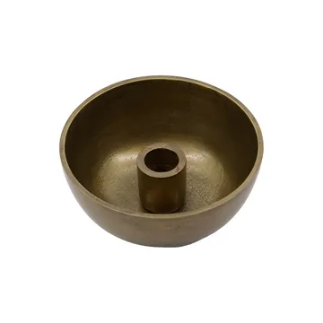 Crown candle sticks Ø13 cm - Antique brass - House Doctor