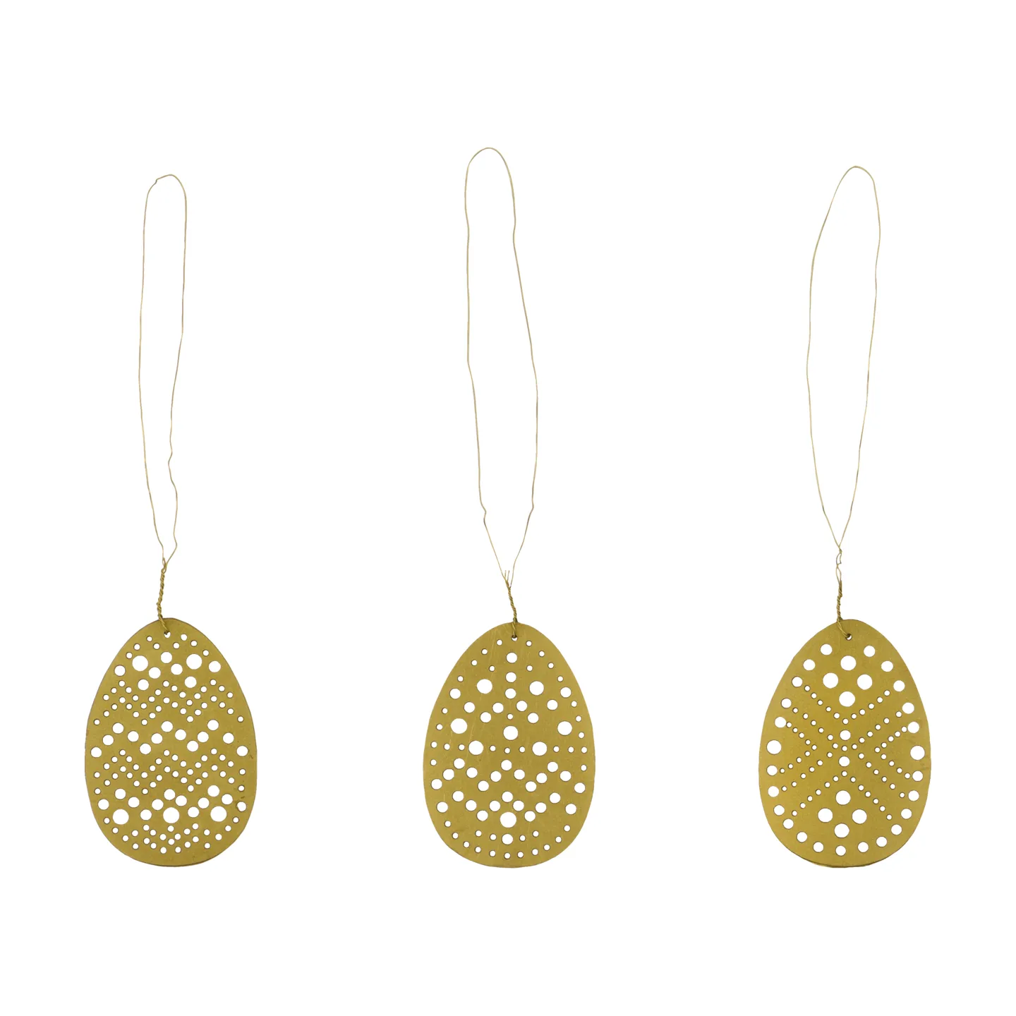 Cut Easter hanging decor, 3 pieces, Antique brass House Doctor