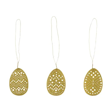 Cut Easter hanging decor, 3 pieces - Antique brass - House Doctor
