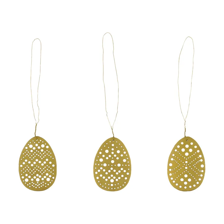 Cut Easter hanging decor, 3 pieces - Antique brass - House Doctor