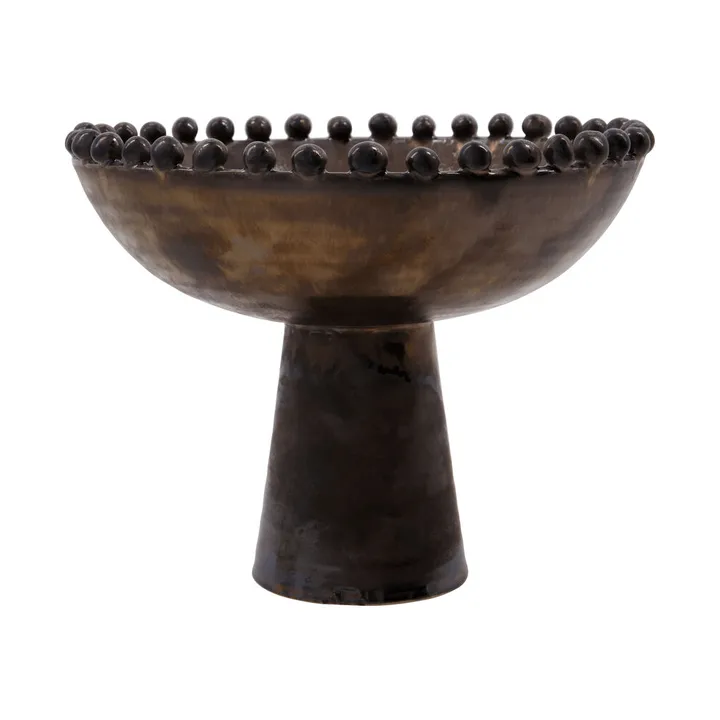 decorative bowl - Black, Ø24x19.5 cm - House Doctor