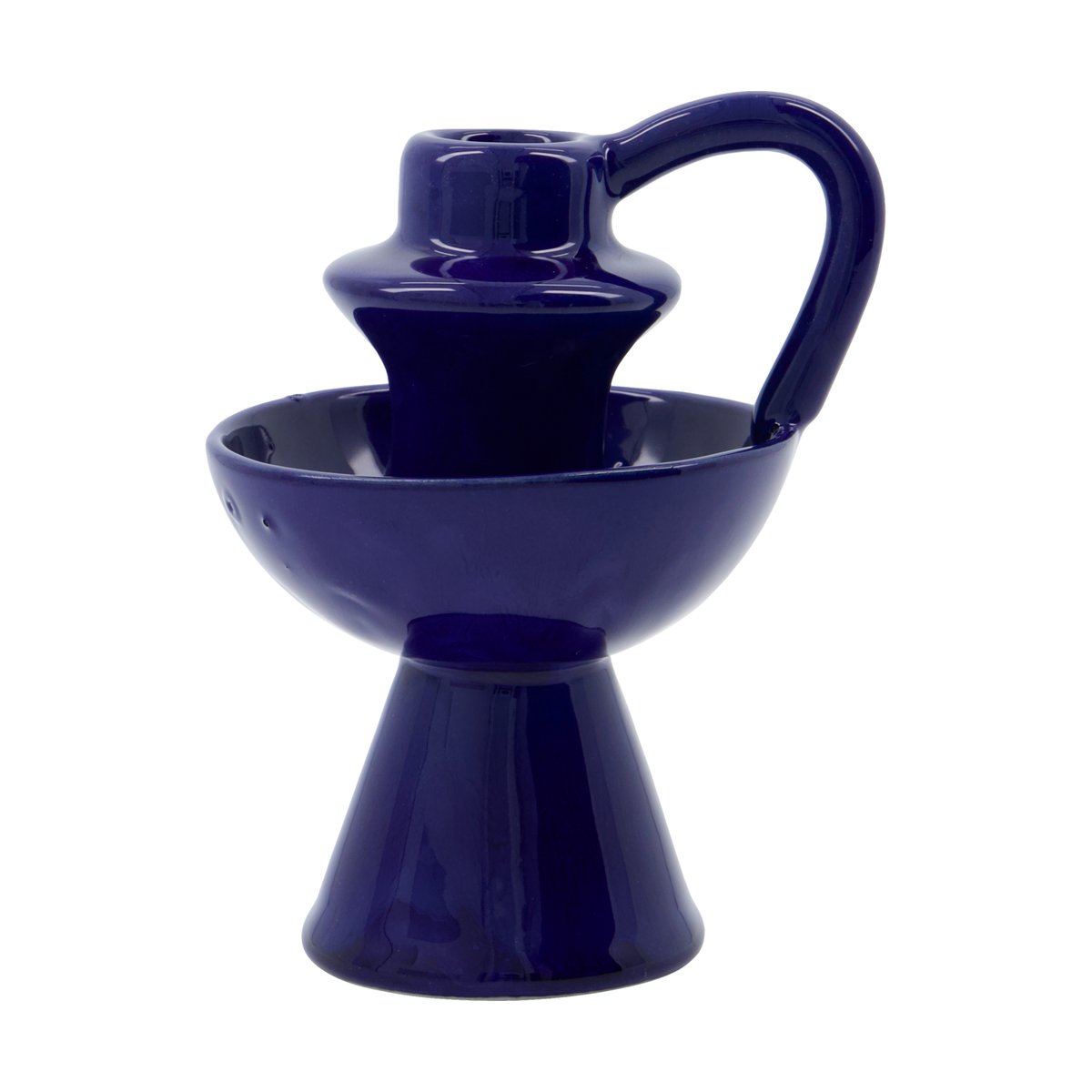 House Doctor Diva candleholder 14 cm Blue | Scandinavian Design | Candle holders | Blue