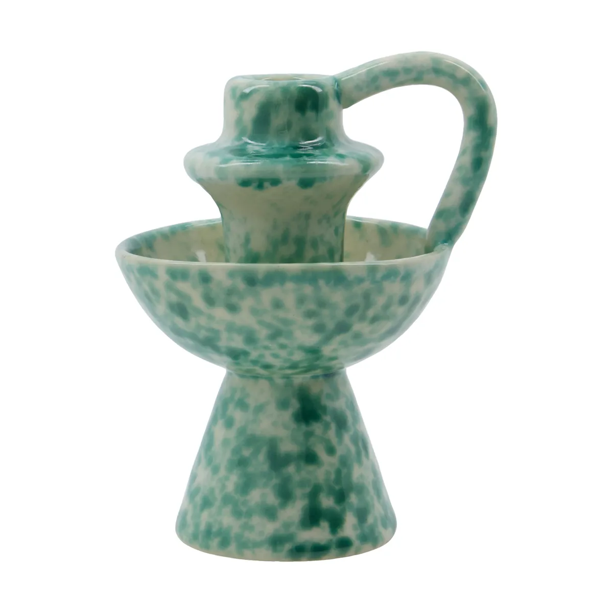 House Doctor Diva candleholder 14 cm Green